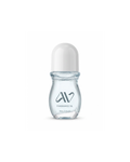 Auravlla Treasure Beach fragrance oil in a clear glass roll-on bottle with a white cap against a white background.