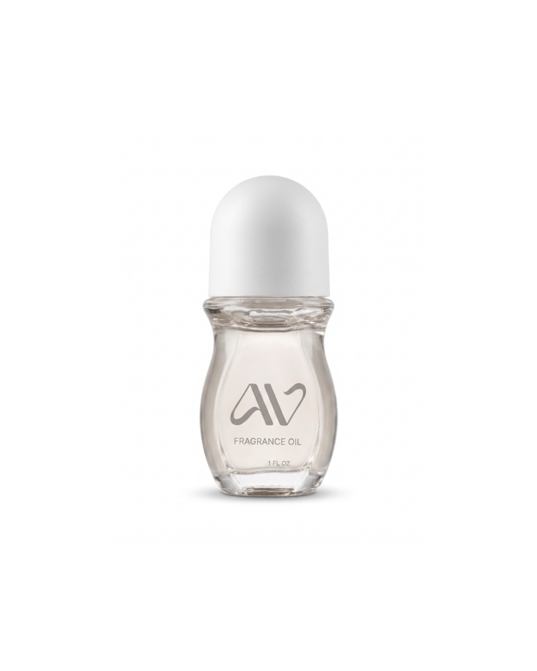 Auravlla ZEN fragrance oil in a clear glass roll-on bottle with a white cap against a white background